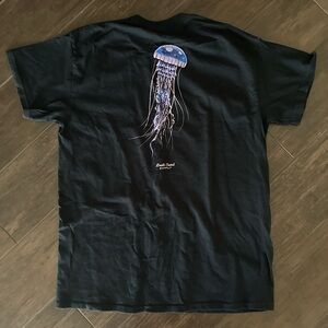 Lightly Used Death Coast Supply Black T-Shirt with Jellyfish Design. Men’s mediu